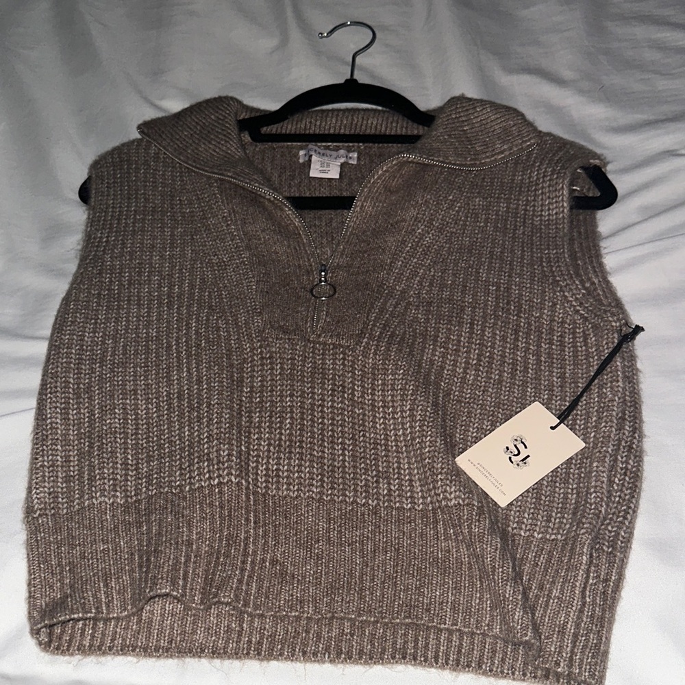 Sincerely Jules Brown Sweater Vest